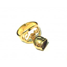 CAPRI ANELLO OVALE DORATO-AMCVOD3-D