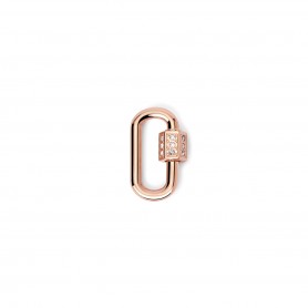 2JEWELS LUCCHETTO OVALE ROSE' CRISTALLI