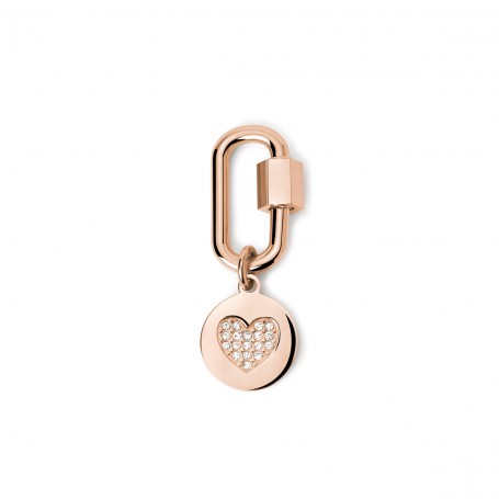 2JEWELS LUCCHETTO OVALE-CUORE ROSE'