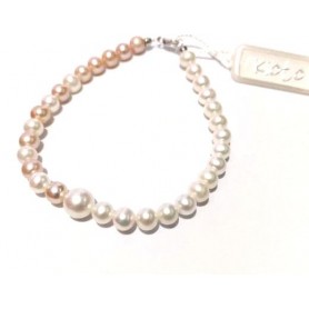 KIORO BRACCIALE PERLE BICOLOR