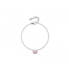 BRACCIALE IN ARGENTO BIMBA CON FARFALLA
