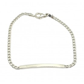 BRACCIALE TARGHETTA IN ARGENTO 925