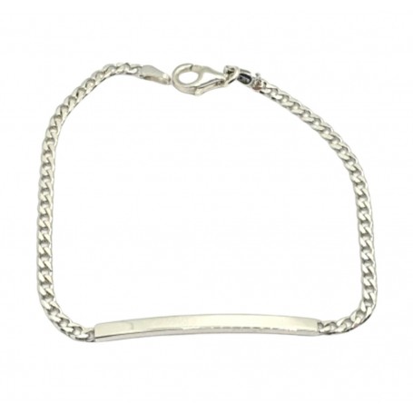 BRACCIALE TARGHETTA IN ARGENTO 925