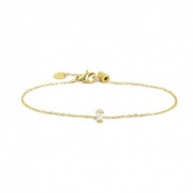 MARLÙ BRACCIALE CON CRISTALLO BIANCO-ORO