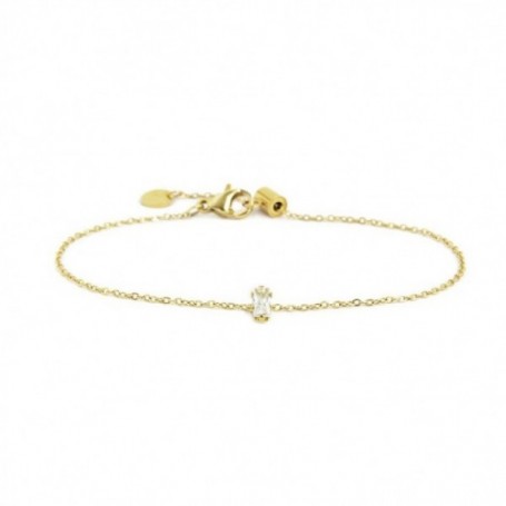 MARLÙ BRACCIALE CON CRISTALLO BIANCO-ORO