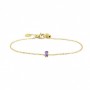 MARLÙ BRACCIALE CON CRISTALLO VIOLA-ORO