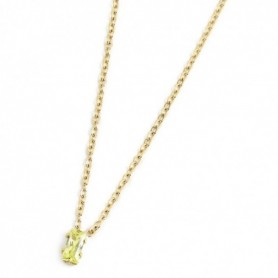 MARLÙ COLLANA CON CRISTALLO VERDE-ORO