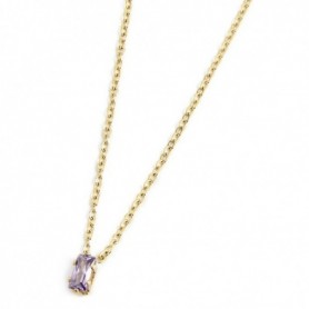 MARLÙ COLLANA CON CRISTALLO VIOLA-ORO