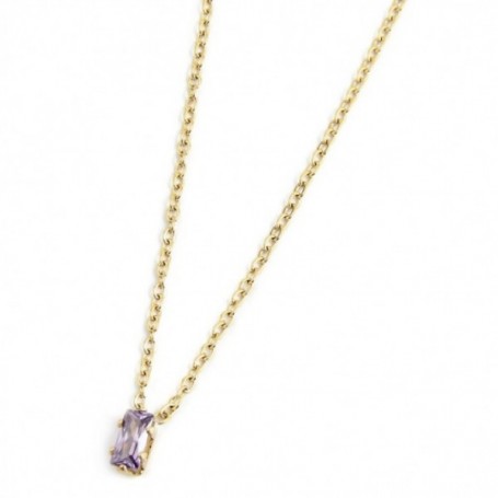 MARLÙ COLLANA CON CRISTALLO VIOLA-ORO