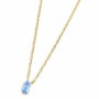 MARLÙ COLLANA CON CRISTALLO  BLU-ORO