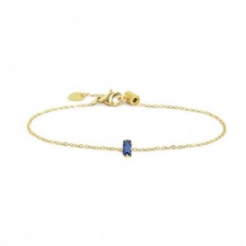 MARLÙ BRACCIALE CON CRISTALLO BLU-ORO