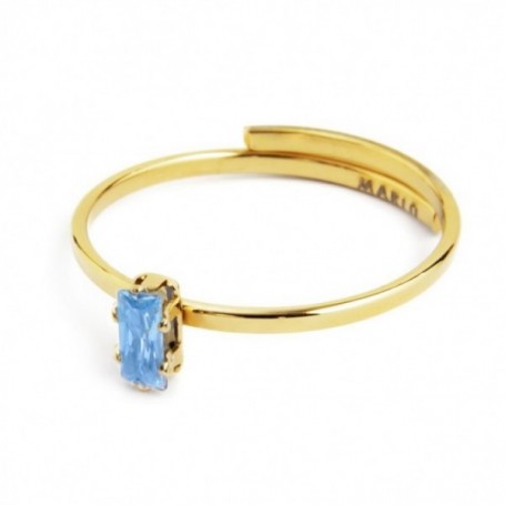 MARLÙ ANELLO CON CRISTALLO CELESTE