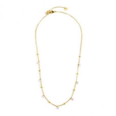 MARLÙ COLLANA ORO 45CM CON CRISTALLI