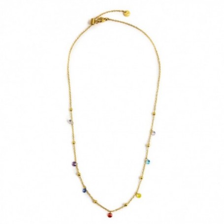 MARLÙCOLLANA ORO 45CM CON CRISTALLI