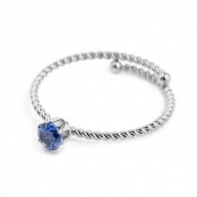 MARLÙ ANELLO CON CRISTALLO BLU