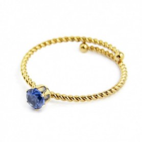 MARLÙ ANELLO CON CRISTALLO BLU