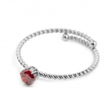 MARLU ANELLO CON CRISTALLO ROSSO