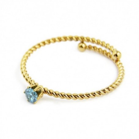 MARLÙ ANELLO CRISTALLO AZZURRO