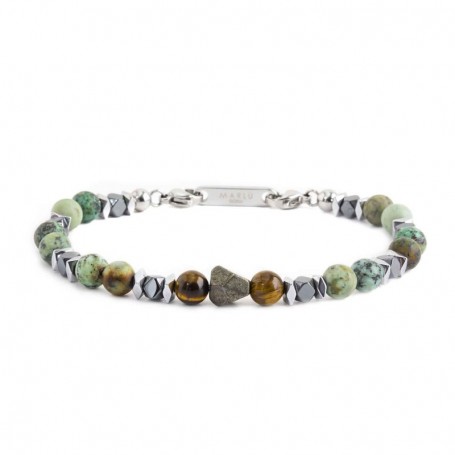 MARLÙ BRACCIALE SFERE TURCHESE AFRICANO