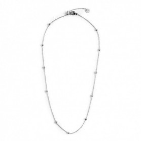 COLLANA ACCIAIO 44CM CON SFERE 2CA0012