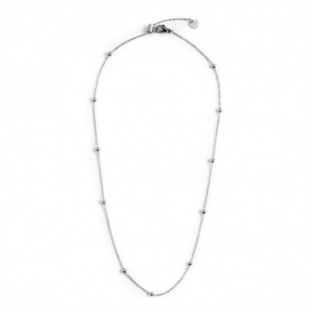 COLLANA ACCIAIO 44CM CON SFERE 2CA0012