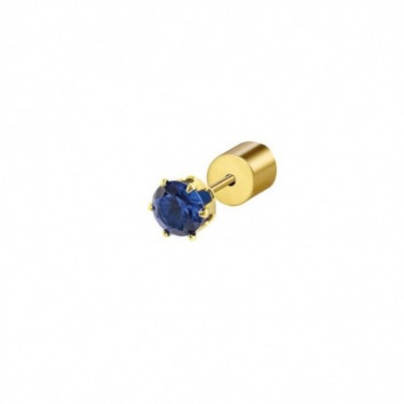 ORECCHINO ZIRCONE BLU 4MM 2OR0092G-B