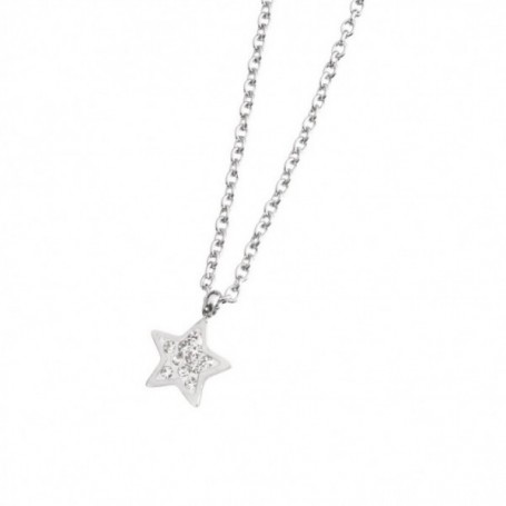 COLLANA STELLA ACCIAIO 18CN043