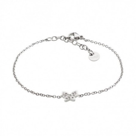 BRACCIALE ACCIAIO FARFALLA