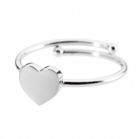 ANELLO IN ACCIAIO CON CUORE
