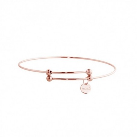 BRACCIALE ACCIAIO RIGIDO ROSÈ